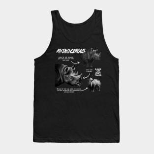 Rhinocerous Fun Facts Tank Top